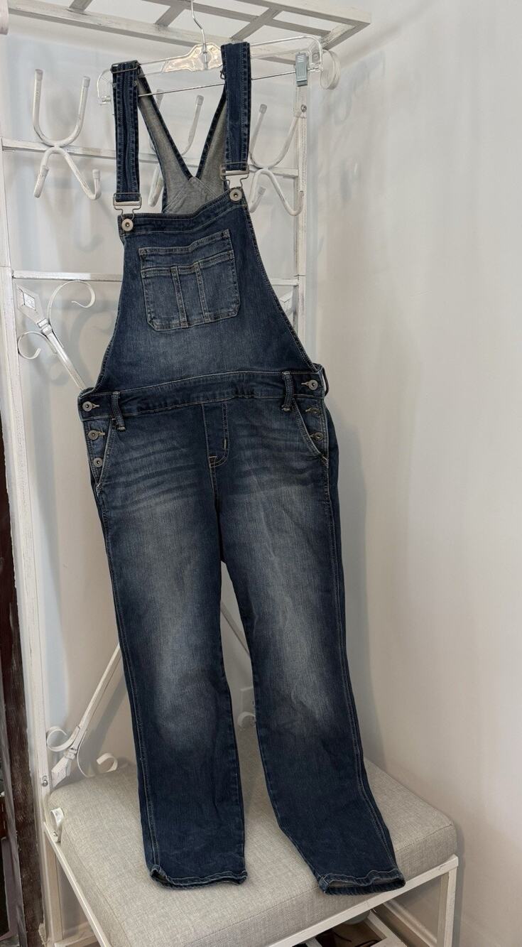 Torrid Women’s Overalls Stretch Sz 12 Med Wash Denim